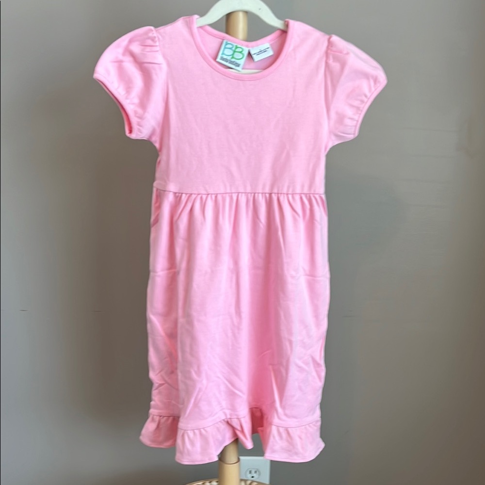 NWOT Blanks Boutique Pink Dress with Ruffle Sleeves Size 6